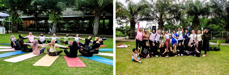 Serunya kegiatan zoolahraga yoga