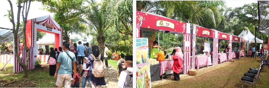 Terdapat tenant makanan dan minuman di area zooland carnival